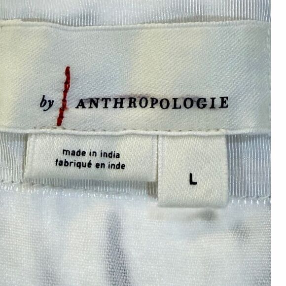 By Anthropologie Whimsigoth Boho Tiered Maxi Dress Contrast Crochet Lace SZ L - Picture 6 of 16